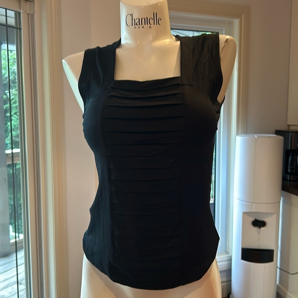 AKRIS PUNTO black square neck short sleeve top 8